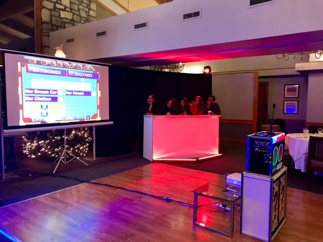 game-show-projection-screen-event-setup - The Main Event Company Game show projection screen and audience setup